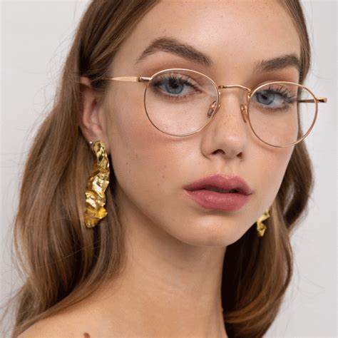 women's rose gold eyeglass frames